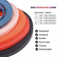 KEEPLIVE Tali Pelatih Anjing, Tali Panjang Tahan Air untuk Pelatihan Kepatuhan Anjing Kecil dan Sedang, Kucing, Tali Hewan Peliharaan PVC Tahan Lama dan Tidak Kusut untuk Aktivitas Luar Ruangan, Taman, Pantai, dan Eksplorasi, Panjang 5/10/15/20 Meter, Mudah Dibersihkan - MultiWarna - View 3