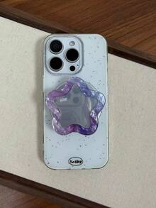 Star-Shaped Mirror Magnetic Phone Holder, With Magnetic Ring, Multifunctional Desktop Stand, Slouchy Portable Bracket - Multicolor - View 2