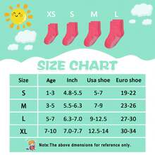 ELUTONG Baby Girls Grip Socks Toddler Non Slip Socks Kids Anti-Skid Crew Colorful Socks With Gripper 12 Pairs For 0-10 Years - #2 多色 - 查看 9