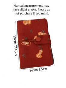 1pc Portable Notebook With Cord, Thicker Paper For Easy Writing, Cartoon Pattern, Loose-Leaf Memo Pad - B - View 9