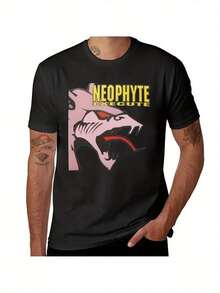 Camiseta Dj Neophyte Oldschool Para Hombre, Con Gráficos Ret - Negro - Ver 1