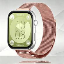 精緻時尚米蘭磁吸錶帶，適用於 Watch Fit 5 4 Pro 快速調節與更換，相容 Watch Fit 3/2 高級不鏽鋼升級版，適合日常工作、生活、戶外活動、正式商務與派對風格，中性手腕帶 - 華為手錶Fit3/2 - 查看 13