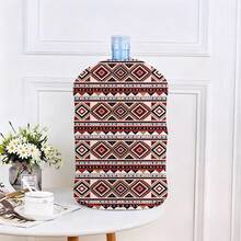 1 pieza Cubierta decorativa con estampado bohemio para dispensador de agua, cubierta reutilizable a prueba de polvo para dispensador de agua del hogar - Multicolor - Ver 4