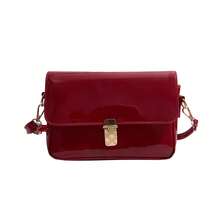 Bolso de mano moderno y versátil para mujer, estilo casual elegante con un toque de alta gama, bolso de hombro estiloso ideal para ir de compras, bolso de hombro retro francés relajado, novedad de primavera 2026, bolso de hombro único de color sólido y elegante. - marrón - Ver 7