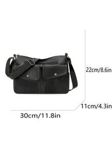 Fashionable And Versatile Crossbody Bag. Convenient For Categorizing And Storing Personal Items Like Phone, Keys, Wallet; Adjustable Wide Strap Design, Comfortable To Wear Without Shoulder Strain, Can Be Switched Between Shoulder And Crossbody Styles. Suitable For Daily Commute, Weekend Shopping, Or Travel. - Multicolor - View 8