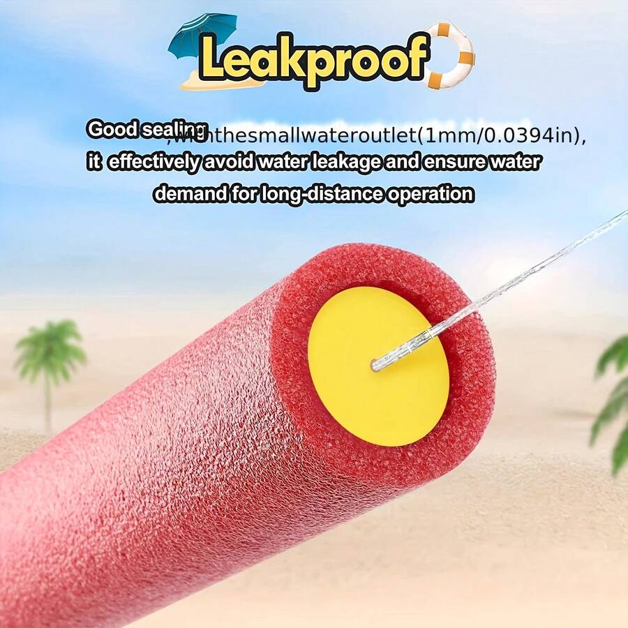 6pcs/Set Summer Retractable Colorful Water Guns, Mini Foam Outdoor Beach Water Toys, Random Colors - Multicolor - View 1