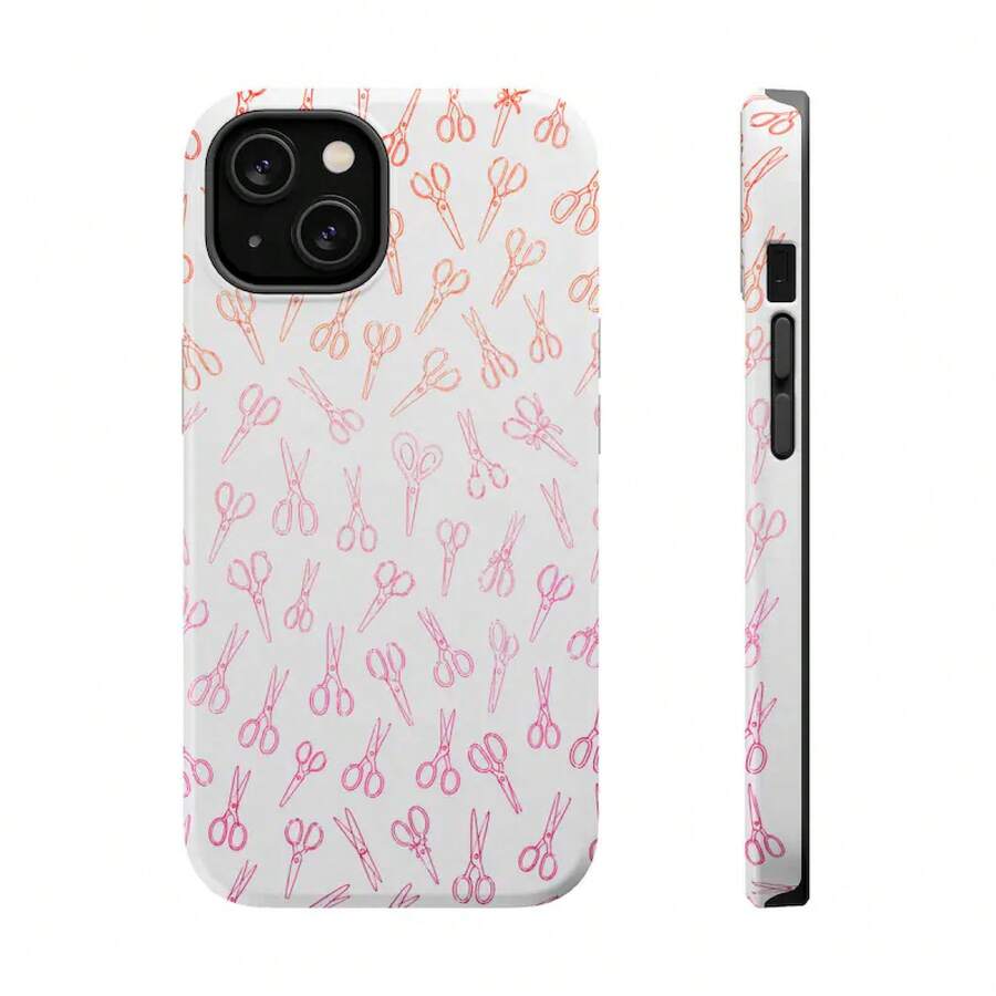 24h Shipping From DE Apple 17 16 15 Pro Max PlusLesbian Pride Scissors Pattern Phone Case |   Magnetic Impact-Resistant CaseSamsung 23 24 25 26 - 1 Piece Of Picture Color - View 1