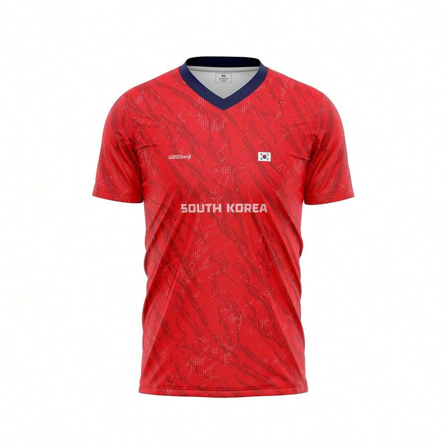 2026 USA-Canadian Cup National Team JerseysGenZGenji South Korea National Team Football/Soccer Jersey 2026 (Home And Away) - 風格 - 查看 1