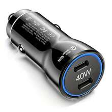 40W 雙 PD 車用充電器 USB-C 快充車用手機適配器 Quick Charge 3.0 車用點菸器充電器 - 均碼 - 查看 9