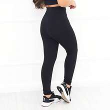 Flannel Pants For Cold Weather With Warm Lining, High Waist, Sizes S To XL. - Black - View 5