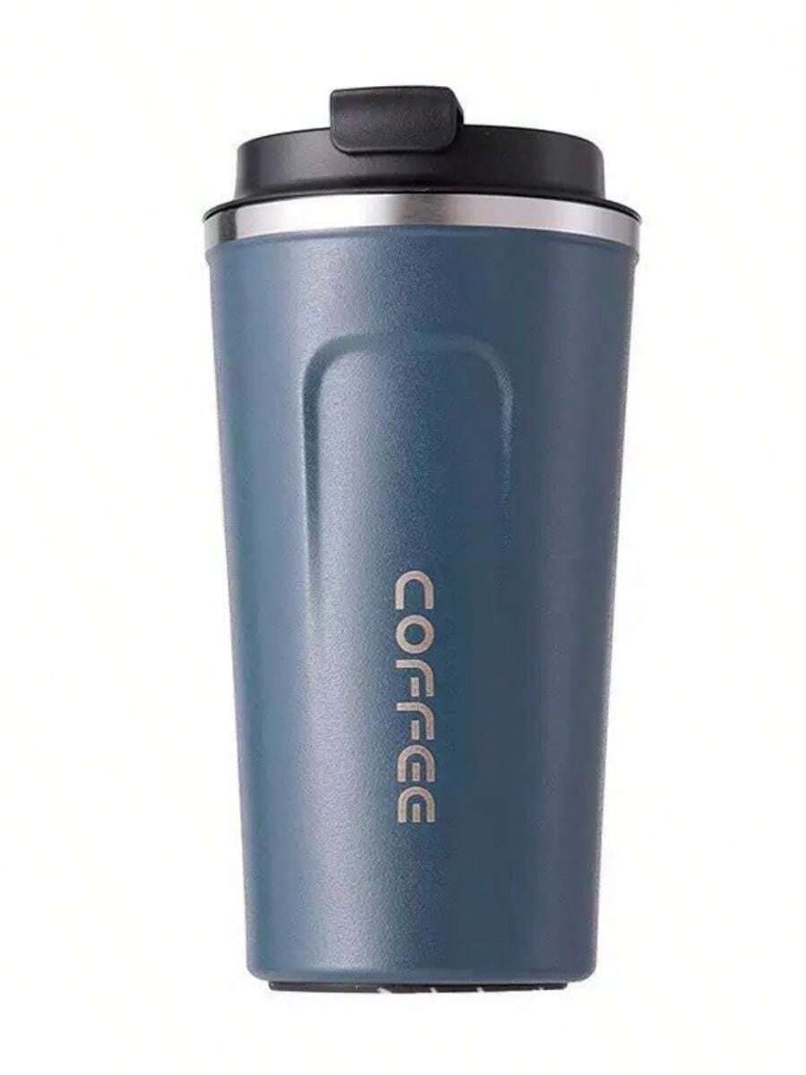 Thermal Mug With Lid And LED Temperature Display, 510 Ml, For Hot And Cold Drinks - Blue - View 1