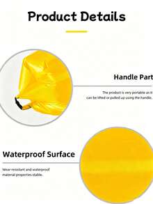 1 pieza Silla de ocio inflable para exteriores, sofá de cojín de aire para playa, opciones de multicolor, hecho de material grueso y duradero, con bolsa de almacenamiento para un fácil plegado y transporte, adecuado para viajes, campamentos, playa, picnics y otros escenarios - Multicolor - Ver 11