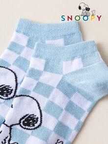 10/5/1 Pair Authentic Snoopy Men's Short Socks, Sweat-Absorbent, Versatile, Casual Sports Socks For Students Daily Wear - Multicolor - View 7