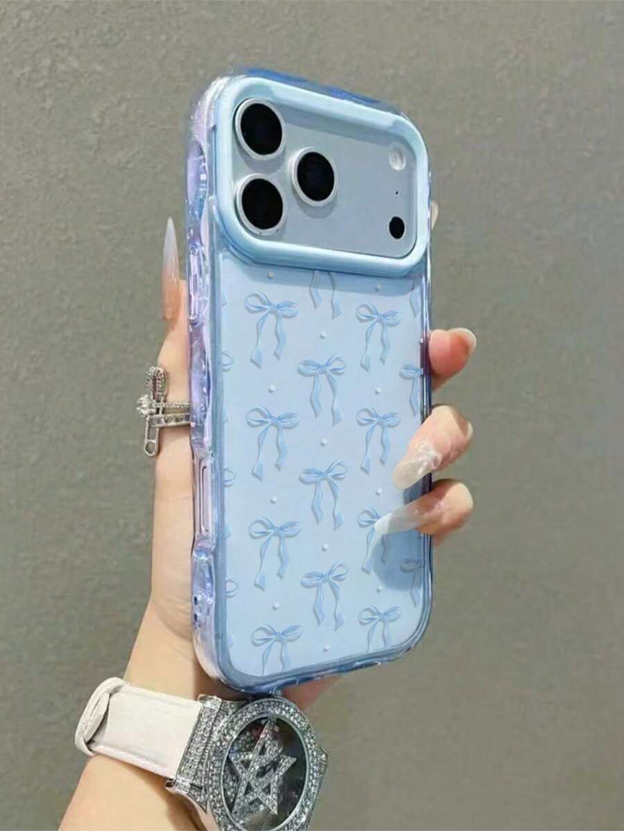 1 Fashionable Phone Case Does Not Include A Lanyard Or Stand, Petal Blue! Fresh Floral Transparent Blue Shell, High Transparency TPU, Light Blue Floral Bow Tie Phone Case Compatible With IPhone 16 15 14 13 12 Professional Max 11, Korean Cute Shockproof Phone Case, Light Blue Wave Embroidered Frame, Healing Light Blue Floral Case, Soft Girl Feeling Protective Phone Case Compatible With IPhone 17/17 Pro/17 Professional Max/17 Air Holiday Gift, Compatible With IPhone 17 Professional Max, Compatible With IPhone 13, Compatible With IPhone 15, Compatible With IPhone 16 Phone Case, Lightweight & Slim Floral Transparent Shell - 藍色 20 - 查看 1
