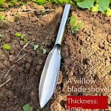 1PC 31.75CM Stainless Steel Garden Trowel Dual Tip Flat Blade Hand Shovel For Weeding Digging Planting And Transplanting Flowers Vegetables Heavy Duty Tool For Backyard Garden Raised Beds Outdoor Soil Work Spring Gardening Essential&Plant Lover Gift - A - View 6
