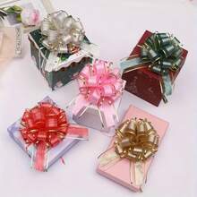 12pcs Pull Bows For Gift Wrapping, 6 Inch Large Pull Bows For Gift Basket Packaging Wine Bottle Decoration Ribbon And Ball Flowers For Wedding Party Birthday Decoration - Multicolor - View 11