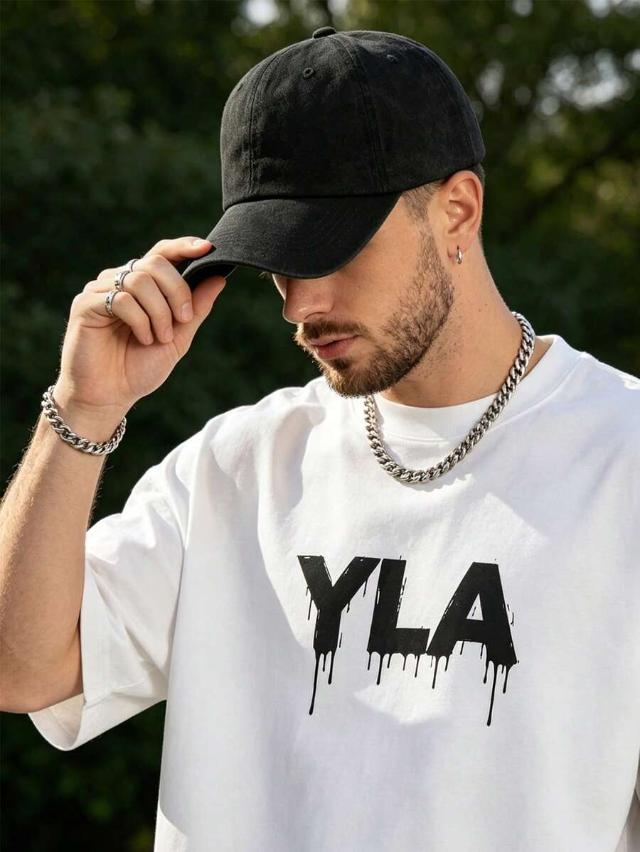 1件中性棒球帽 - 可調節軟頂低帽簷老爹帽，休閒街頭風與嘻哈風格，適合日常戶外活動 - 多色 - 查看 1