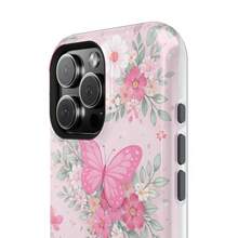 24h Shipping From DE Apple 17 16 15Pro Max PlusPink Butterfly Flower Phone Case |   Magnetic Shockproof Case 23 24 25 26 - 白色 - 查看 6