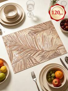 Rectangular Minimalist PVC Placemat, Washable, Easy To Clean, Wipe-Clean, Non-Slip, Dining Table Mat, Sweet Reverie, Elegant Placemat, Dining Table Setting, Kitchen Dining Mat, Holiday Wedding Decor - Multicolor - View 22