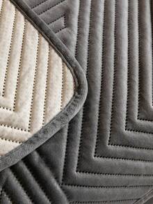 1pc Solid Color Ultrasonic Sofa Cover, Pet-Friendly Anti-Dirty Durable, Suitable For All Seasons, Holiday Decor Furniture Protection, Fit For 1/2/3/4 Seater Sofa Armrest Backrest - Dark Grey - View 9