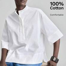 Women Blouses & Shirts - Military Green - View 2