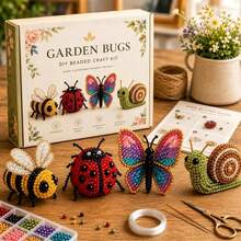 3D Beaded Animal DIY Kit, Complete Beginner Craft Set With All Materials & Instructions, Fun Handmade Figurine Project , Home Decor & Gifts - I - 查看 8