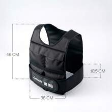 MUUK FITNESS Weighted Vest - Black 10 Kg - View 3