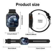 Este reloj inteligente unisex popular cuenta con las siguientes funciones: respuesta de llamadas, alertas de mensajes, control de música, obturador de cámara remoto, conteo de pasos, seguimiento de calorías, múltiples modos deportivos, reloj despertador, notificaciones de llamadas entrantes y mensajes, compatible con sistemas Android e iOS. - Multicolor - Ver 6