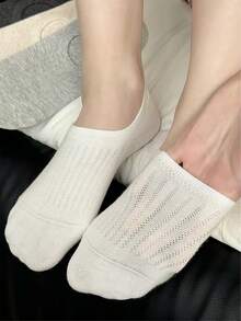 1/5/10/20 pares de calcetines invisibles minimalistas para mujer, material de malla suave y transpirable, absorción de humedad, diseño elegante de corte bajo, adecuado para mocasines, zapatillas y zapatos planos, cómodo para uso diario, regalo ideal para ocasiones especiales - Multicolor - Ver 3