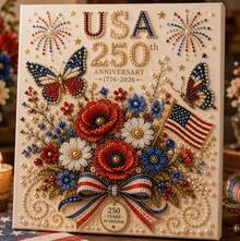 Petite 3D Beaded Animal Craft Kit DIY Animal Bead Set - American Anniversary Wreath Style 2 - View 13