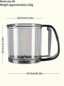 1/2pcs Semi-Automatic Handheld Baking Sifter With Ergonomic Handle & Reusable Fine Mesh Sieve - Multifunctional Flour Powder Sifter Suitable For Cocoa, Baking Powder, For Kitchen, Pastry For Baking Lovers, Plastic Sieve For Caking - View 5
