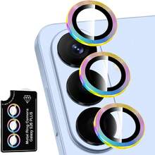 1個金屬鏡圈玻璃相機鏡頭保護殼，適用於 Galaxy S26 Ultra/S26/S26 Plus - 彩色 - 查看 6
