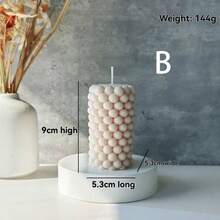 Textured Bubble Scented Candle Set, Home Decor Aromatic Candles, Candle Holder, Soy Wax Candles, Room Decoration, Holiday Decoration - Bubble Candles - View 13