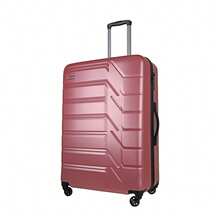 JLY ABS+PC Hard Shell Suitcase With TSA Lock, 20/24/28 Inch Size Options, 360° Spinner Wheels, Telescopic Handle, Textured Travel Luggage - Rose Pink - View 13