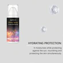 1 Box (60ml) Party Glitter Spray, Skin, Collarbone, Galaxy Highlighter For Party, Date, Wedding, Performance, Shimmery, Long-Lasting, Refreshing, Moisturizing, Glowing Glitter Spray - Baby Pink - View 10