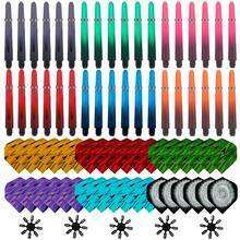 HUANQU Darts Accessories Set, 3 Styles Available, Includes Dart Shafts, Dart Flights, Dart Protectors And O-Rings, Compatible With Various Darts. Vibrant Mixed Colors, PC Material Dart Shafts Are Durable, Suitable For Soft And Hard Darts, Ideal For Darts Players. Whether For Daily Practice, Competition Backup, Or As A Gift For Easter, Valentine's Day, Father's Day, Birthday, Etc., It Is A Practical And Thoughtful Choice. - Multicolor - View 14