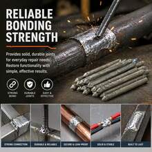 Lighter Melt Welding Rods, Low Temp Welding Rods, Low Temperature Universal Weldings Rod, Easy Melt Aluminum Rod, Weldings Equipment And Accessories For Stainless Steel Iron, Beginner And Pro (18pcs) - 24pcs - View 8