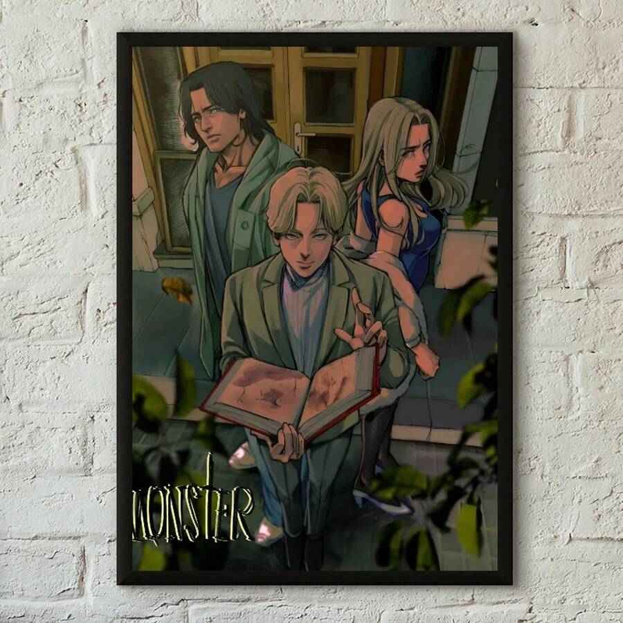 Monster Anime Classic Retro Wall Art, HD Canvas Print Poster, Suitable For Home, Living Room, Room Decoration Painting - Z4 - View 1