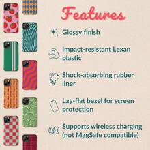 [24h Shipping From DE/FR/ES] [24-Hour On-Site Shipping] Apple 17 Pro Max Plus Colorblock Striped Phone Case| Multicolored Retro Stripes| Bright Colorful Pattern| Shiny Durable Case 23 24 25 26 - 圖片1PCS - 查看 7