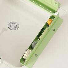 2-In-1 Multifunctional Leak-Proof Splash Guard Organizer Rack, Silicone Perforated Draining Design For Kitchen And Bathroom Sink, Storage For Cleaning Tools And Small Items - Non-Slip Suction Cup Base - View 7