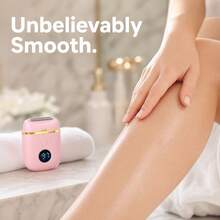 Body Hair Trimmer Bikini Hair Trimmer, Leg Hair Remover, Lcd Power Display Rechargeable Mini Hair Trimmer - Silver - View 7