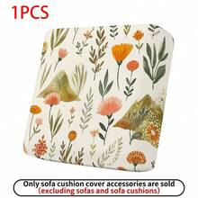 1 pieza/2pcs/6pcs/8pcs Juego de Funda de Sofá Exterior con Estampado Digital Floral Pastoral, (Solo Funda de Sofá, Sofá No Incluido) Protege Muebles de Sofá Decoración del Hogar Lavable a Máquina Funda de Cojín de Patio, Con Cierre de Banda Elástica, Funda de Cojín de Asiento de Sofá Exterior Funda de Sofá de Patio, Funda de Muebles de Patio, Funda de Protección de Muebles de Sala de Estar, Adecuado para Jardín, Parque, Cojines de Sofá Interior y Exterior, Sofá Seccional y Sillones - B - Ver 17