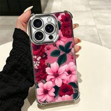 Flor Carcasa celular diseño moderno con protección completa contra caídas y rasgos, apta para múltiples modelos móviles como serie  5 hasta  17 Pro Max incluyendo Mini, Plus, Pro, Pro Max y 16e,  Galaxy serie A y S con A03,A04,A04e,A05,A06,A12,A15,A22,A32,A34,A35,A54,A55,S23,S24 Ultra, celulares  Moto G52,G54,G84, dispositivos  Poco C40,C65,M5s,M6 Pro 4G,X5,X6,X6 Pro y Redmi 9A,A3,Note 11 4G, funda cómoda duradera ideal para uso cotidiano personal - YS - Ver 2
