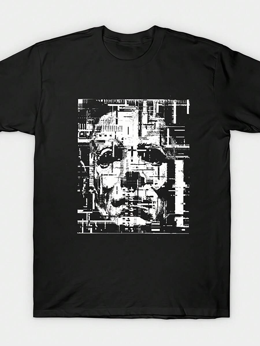 Camisetas masculinas - Preto - Ver 1