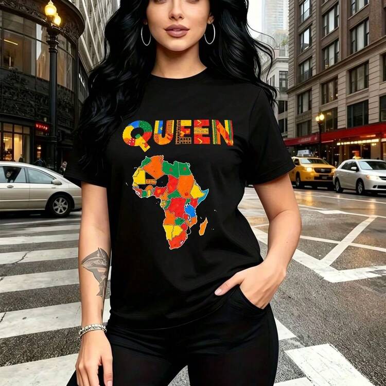 Women T-Shirts - 黑色 - 查看 7