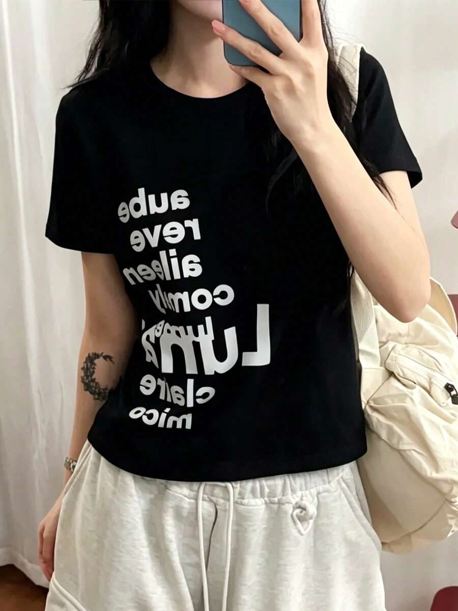 Women T-Shirts - Black - View 1