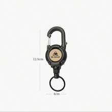 1PC Retractable Gear Keeper, Heavy Duty Anti-Lost Tool Lanyard With Carabiner, Quick Release Retractable Key Holder For Fishing, Hiking, Camping, Tactical, Hunting, Outdoor Activities, Durable Retractable Reel For Pliers, Scissors, Tools, Keys, Lightweight Portable Tactical Gear Clip, Multi-Color Available, Fits All Webbing Belts - Multicolor - View 13