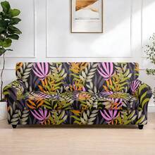 1pc Printed Elastic 5-Piece Chair Cover, Single Seat Dust-Proof Sofa Cover For Living Room And Bedroom, All Seasons, Removable And Washable - Multicolor - View 25