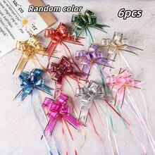 12pcs Pull Bows For Gift Wrapping, 6 Inch Large Pull Bows For Gift Basket Packaging Wine Bottle Decoration Ribbon And Ball Flowers For Wedding Party Birthday Decoration - Multicolor - View 20