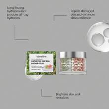 Cactus Pore Dual Capsule Cream,Optimize Pore Condition,Hydrate Dry Skin,Firm Loose Skin,Polish Skin Surface,Cactus Nutrient Mix,All Skin Types,1.76fl.Oz/50g,Dull Skin Bright Care - 1 件 - 查看 3